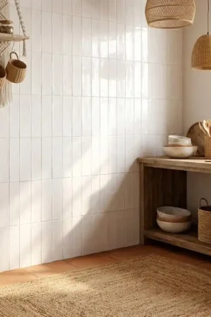 Satisfait Ou Remboursé carrelage VITAL BIANCO 7,5x30 cm effet zellige
